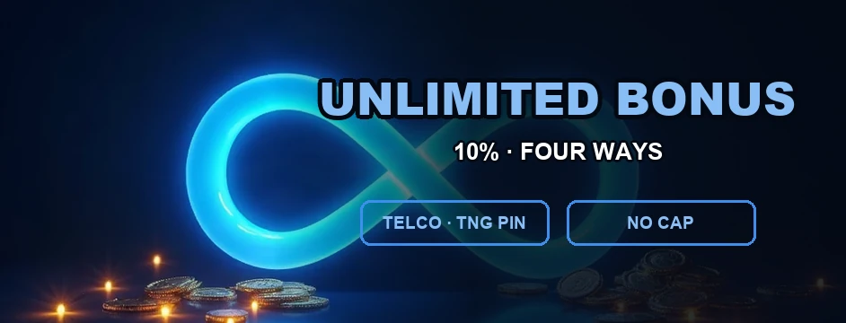 Mancity88 Unlimited Bonus - 10% Four Ways promotion banner